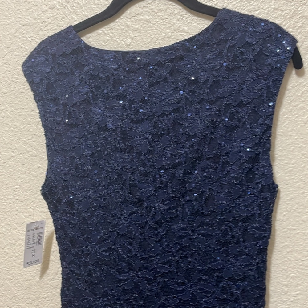Dressbarn Collection Women's Sleeveless Navy Dress. Excellent Condition. Size 8. - Picture 8 of 12